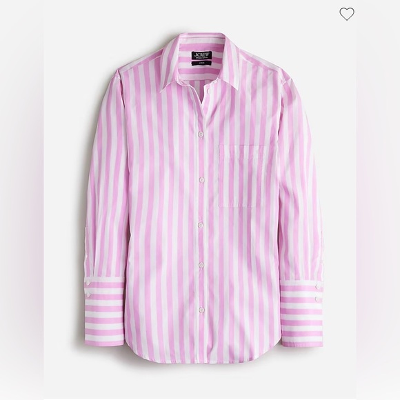 J. Crew Garçon cotton poplin shirt‎ in pink stripe - Picture 1 of 7